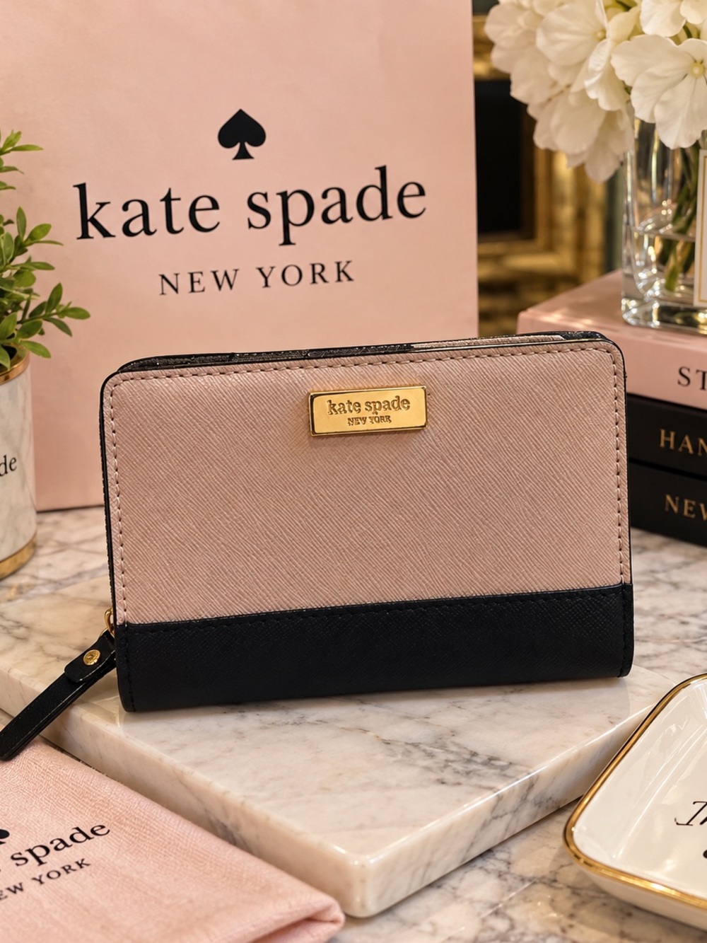 Kate Spade New York Two Tone Zip Around Wallet